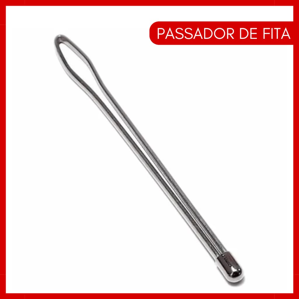 Passador De Fita Elástico e Cordões Liso Sem Garra Costura