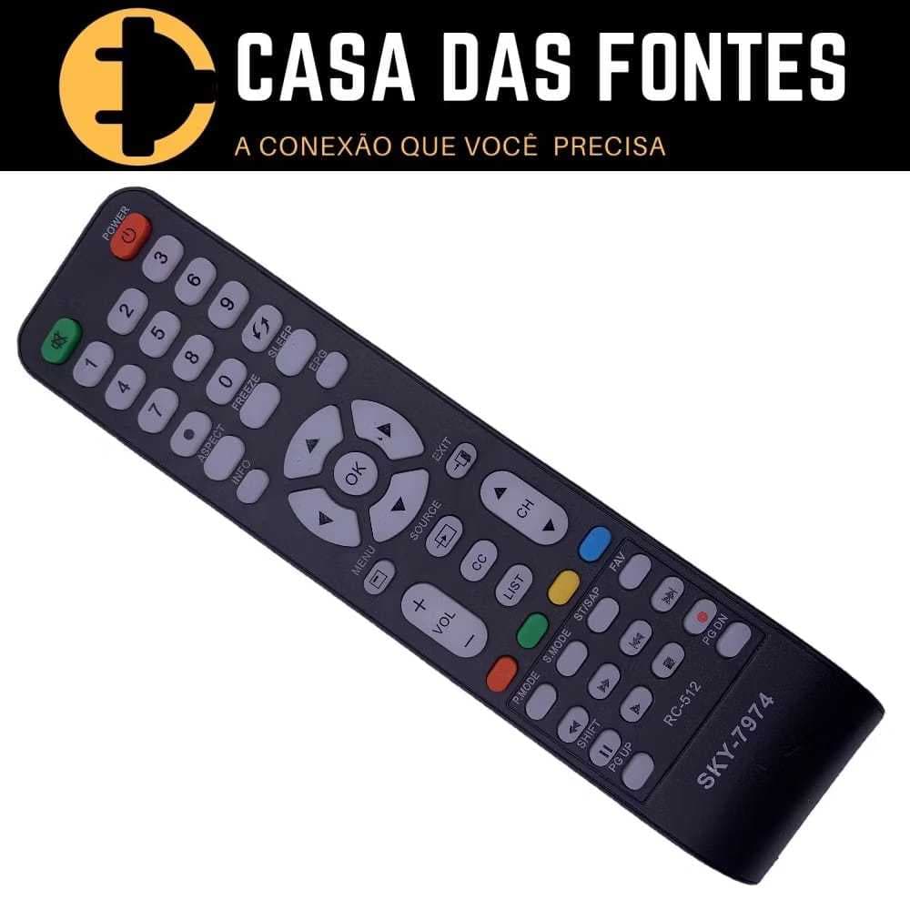 Kit com 10 Controle Remoto Tv Cce Led Lcd 7974