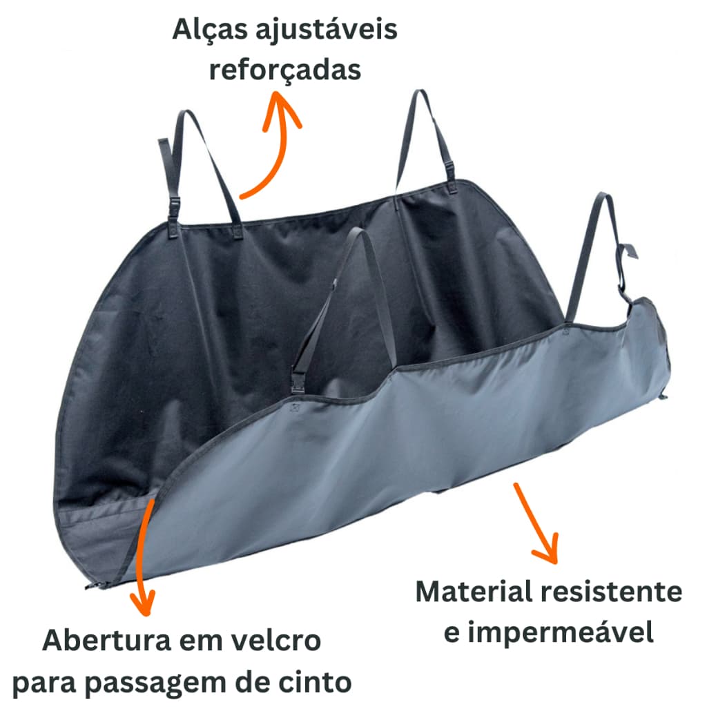 Capa Protetora para Banco de Carro Impermeável Cachorro Gato Pet Toh Dog