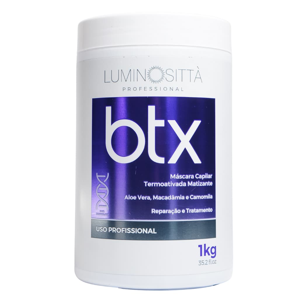 Redutor de Volume Máscara BTX Termoativada Matizador 1Kg Luminositta
