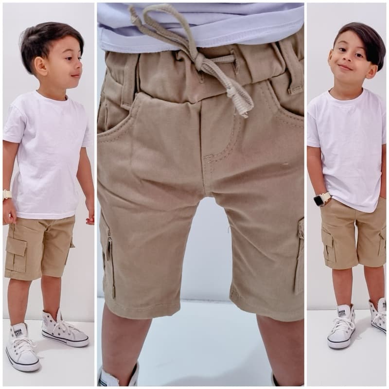 Bermuda cargo Sarja Menino Infantil 1 Ao 8