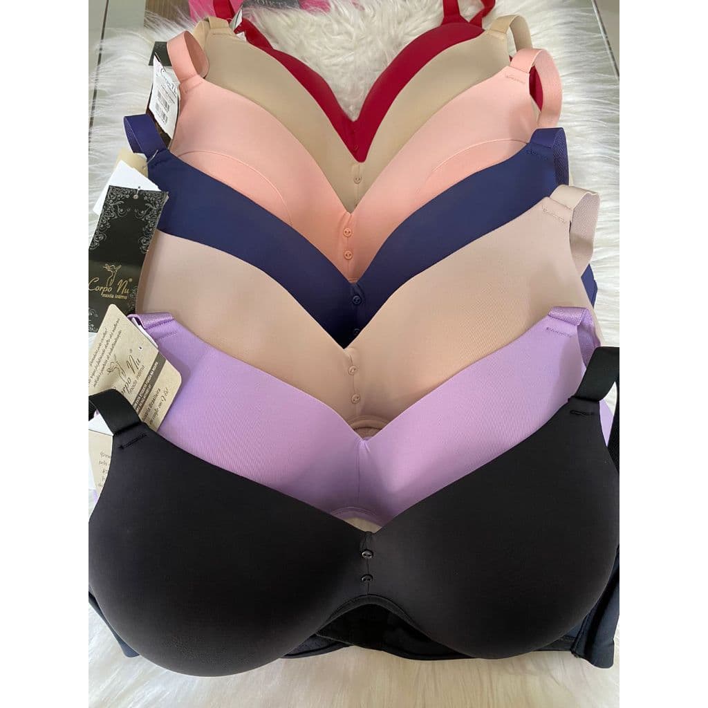 Sutia Corpo Nu original reforcado plus size sem aro ref 751