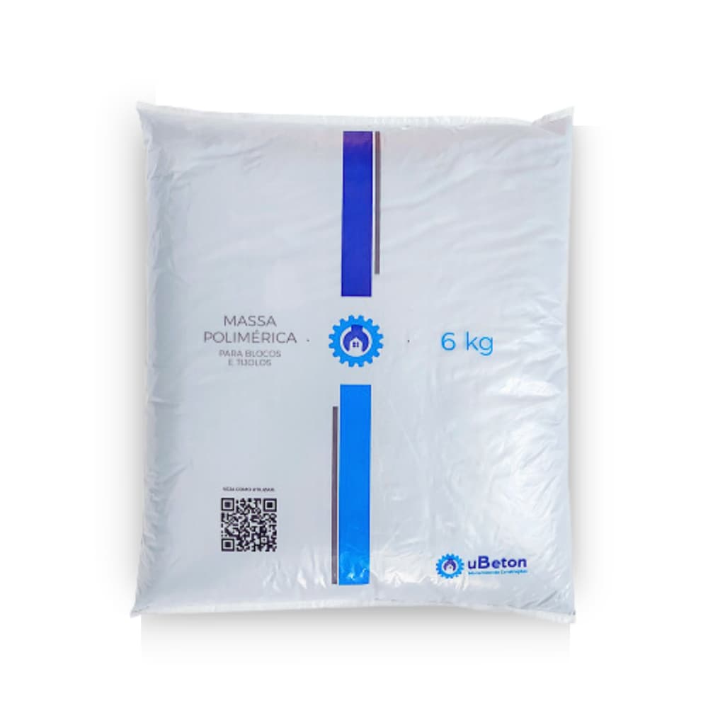 uBeton Massa Polimérica 6kg – Cola Rápida para Bloco/Tijolo | Alto Rendimento