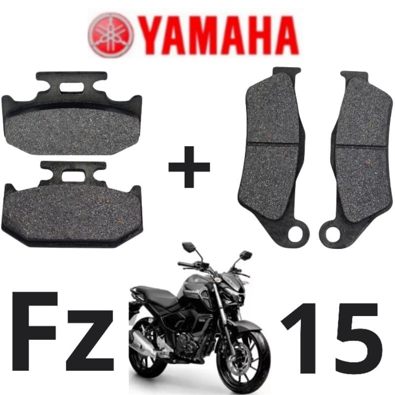 Kit Pastilha De Freio Traseiro + Pastilha de Freio dianteiro Fz 15 2022 Em Diante