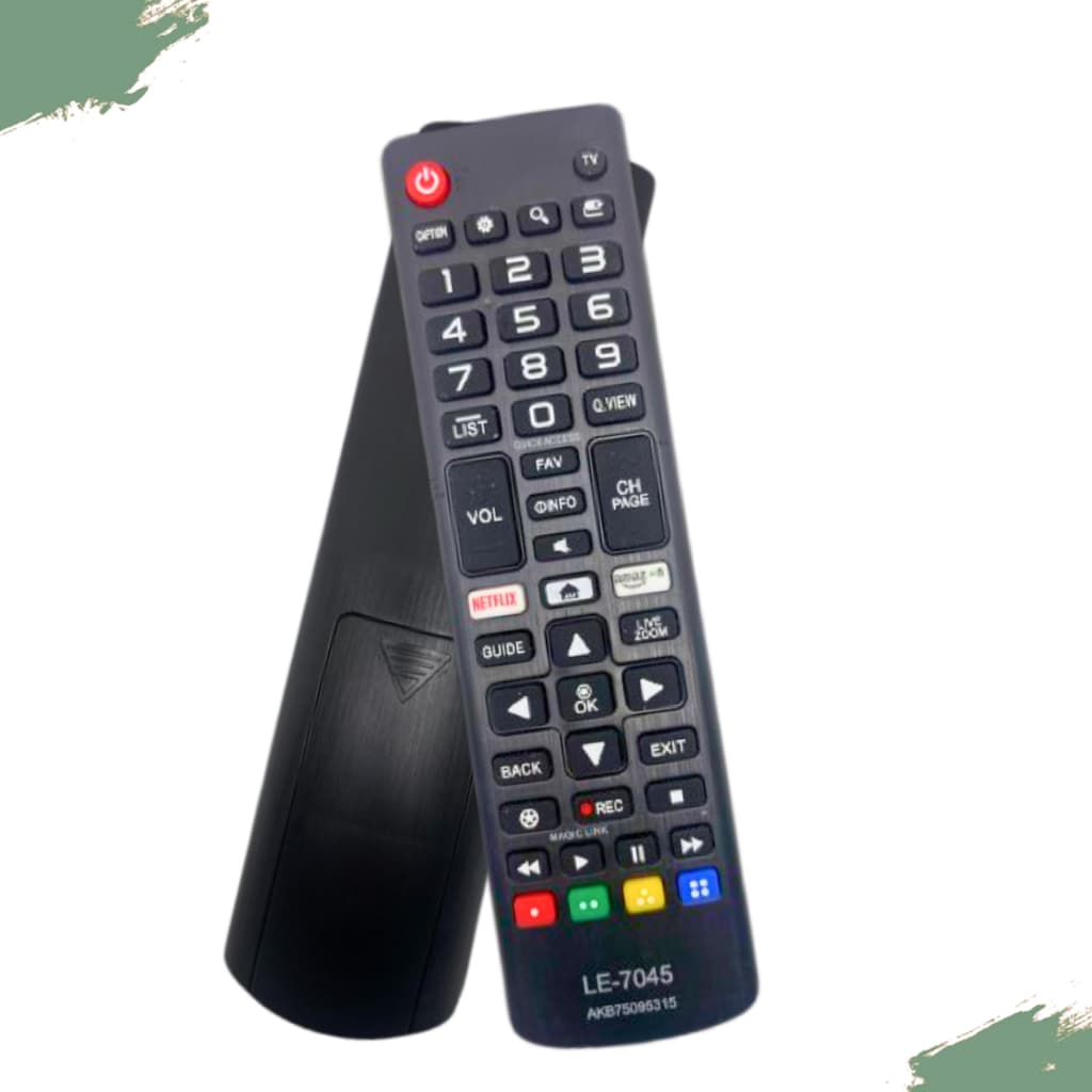 Controle Remoto  Smart Tv Universal LG Com Acesso Rapido a Netflix Amazon LE-7045