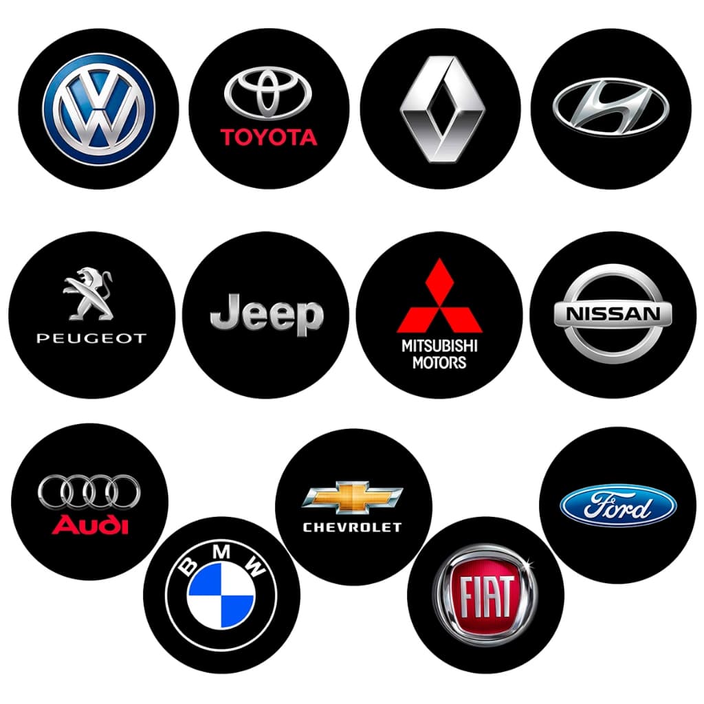 Porta Copo para Carro Marcas de Carro Símbolo Logo