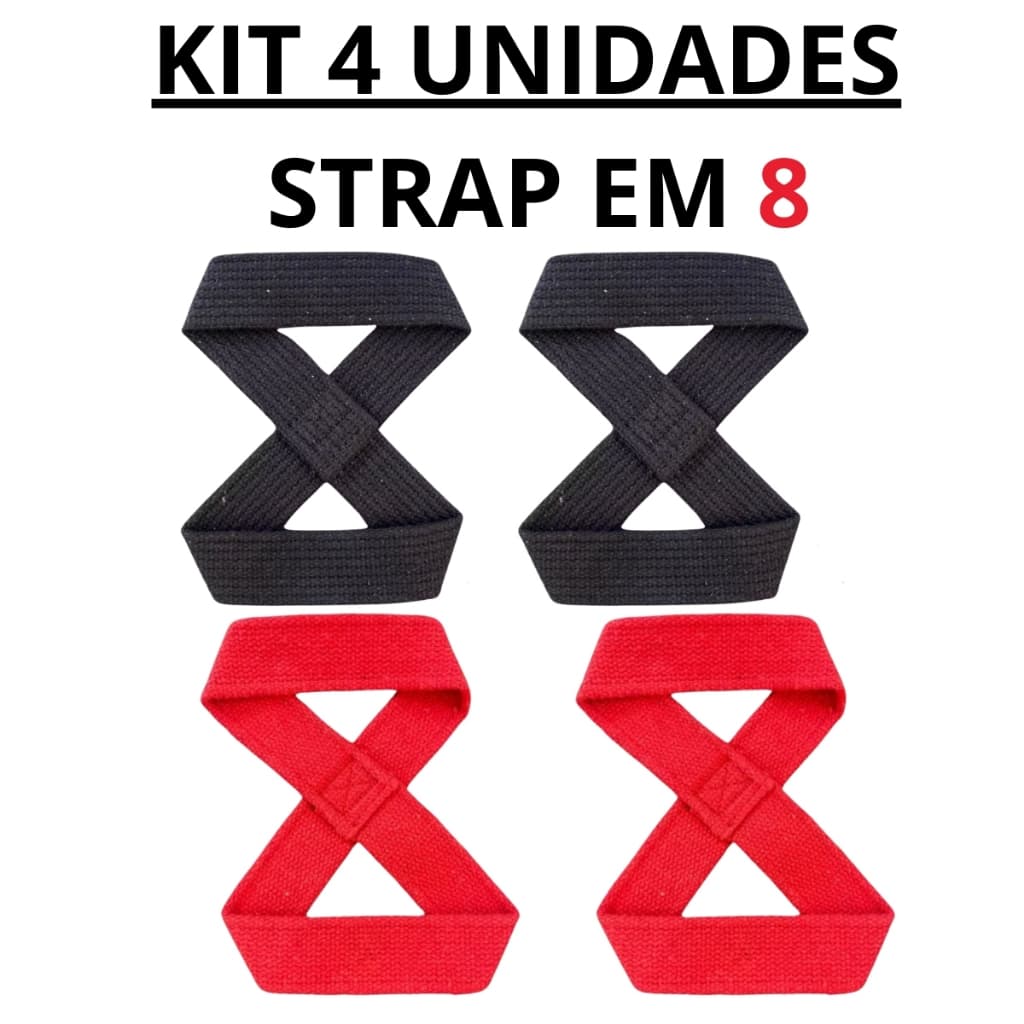 𝗞𝗜𝗧 𝟰 𝗨𝗡𝗜𝗗𝗔𝗗𝗘𝗦 Strap em 𝟴 𝟭𝟬𝟬% 𝗔𝗹𝗴𝗼𝗱𝗮̃𝗼 Premium Crossfit e Academia.