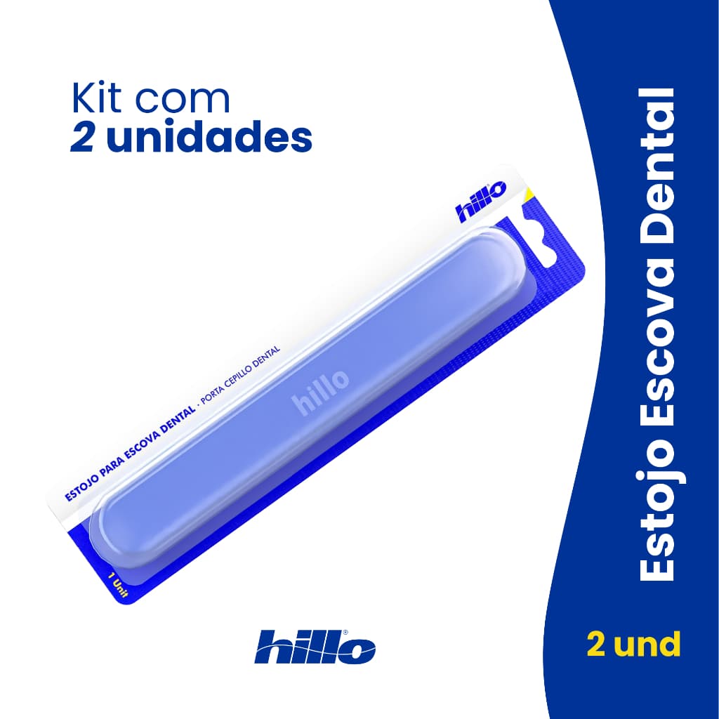 Kit 2 Capa Porta Escova de Dente Hillo Estojo
