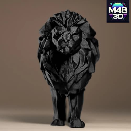 Decoração Leão Miniatura - Estátua 3D