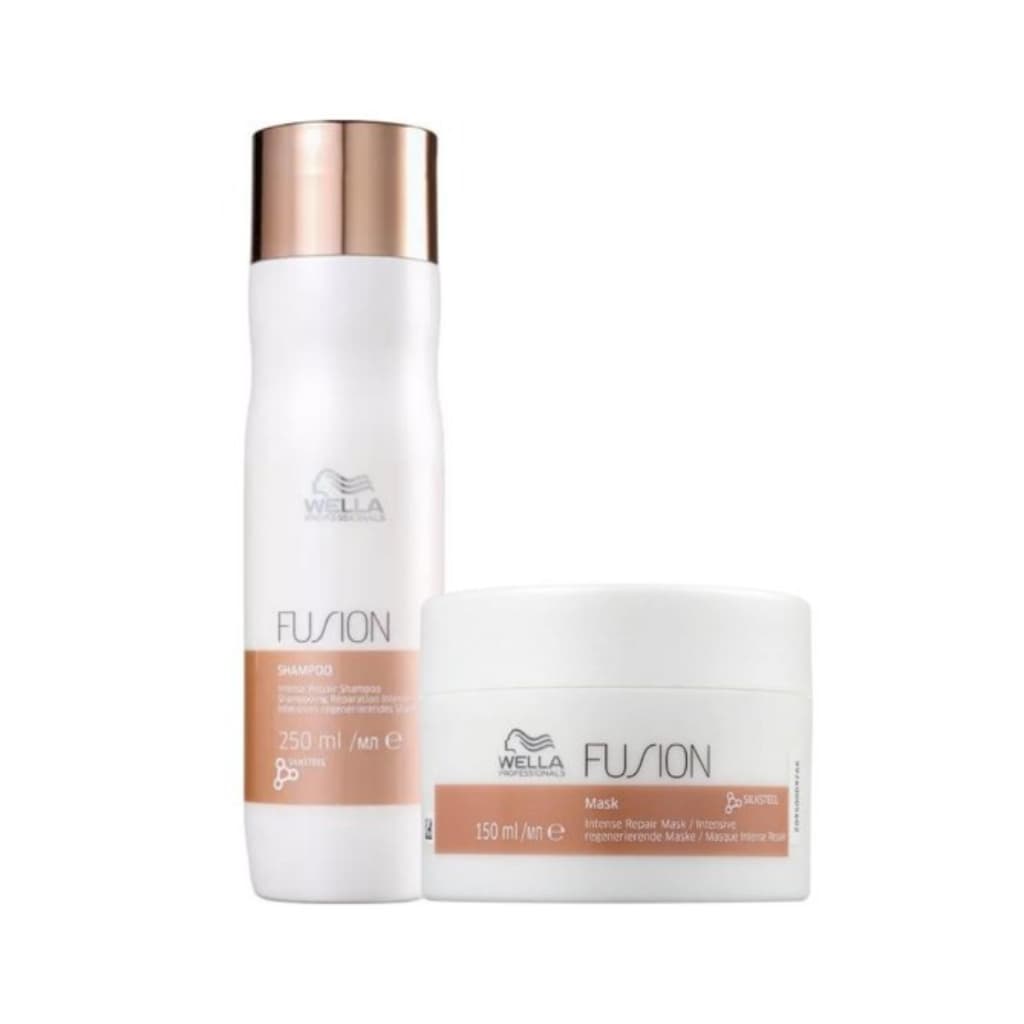 Kit Fusion Shampoo 250ml e Máscara 150g Wella Professionals