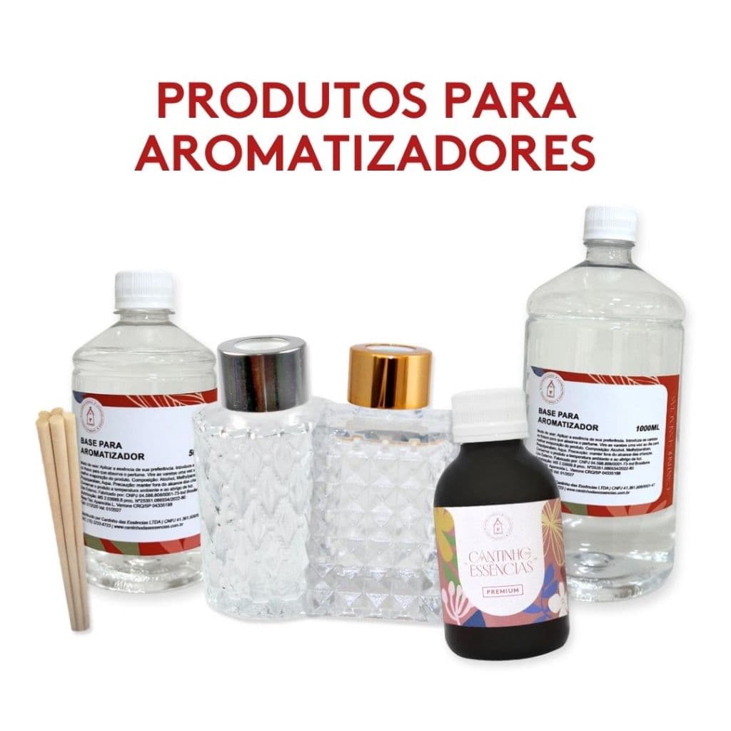 Produtos para Aromatizadores - Aromatizador de Ambientes / Aromatizador de Varetas