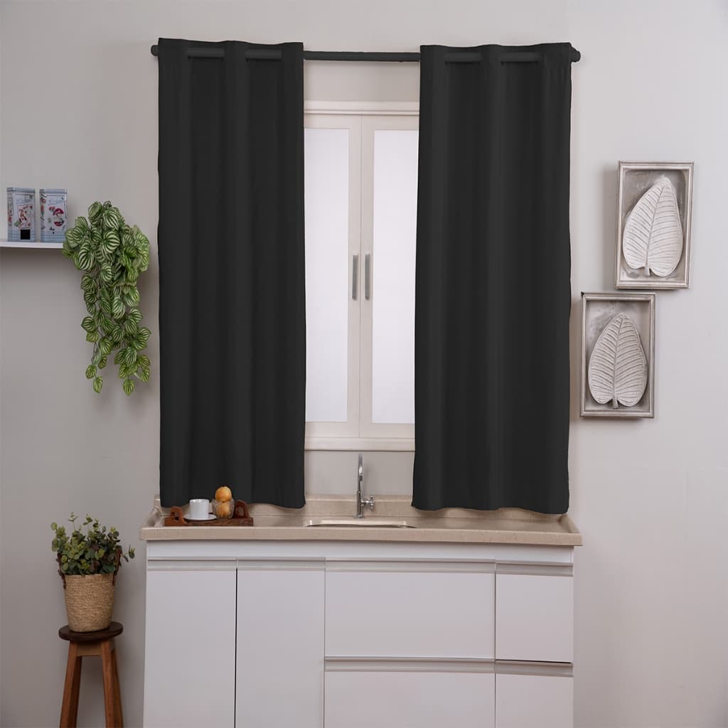 Cortina quarto sala Rafaella Oxford 2,00 x 1,50m com ilhós