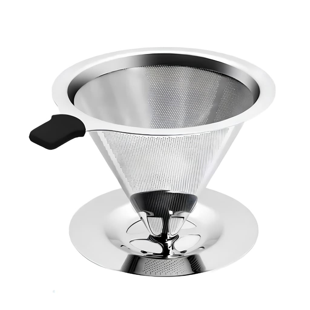 Filtro Coador de Café Aço Inox Econômico n102 Reutilizável Ecológico Higiênico