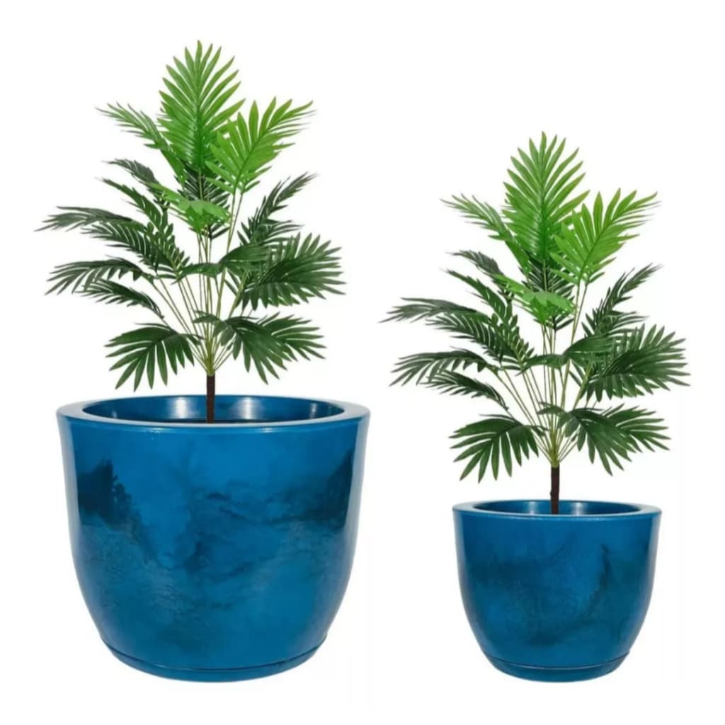 Kit 2 Vasos Poletileno Para Decoração Bojo 0 e 1 Plantas ou Flores
