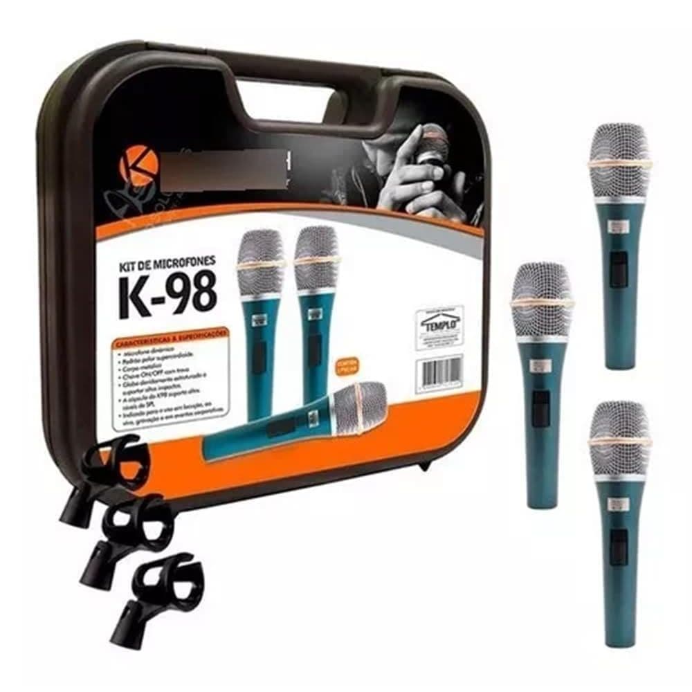 Kit de Microfone Profissional Kadosh k98