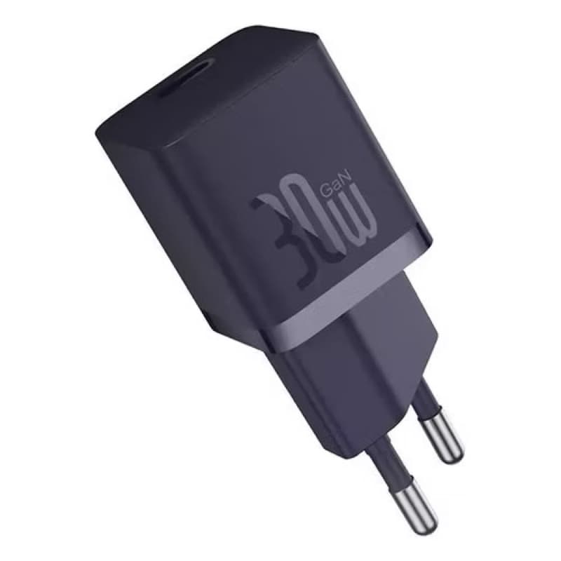Baseus Carregador Turbo 30w Usb-c Gan5 Compacto Última Geração Universal