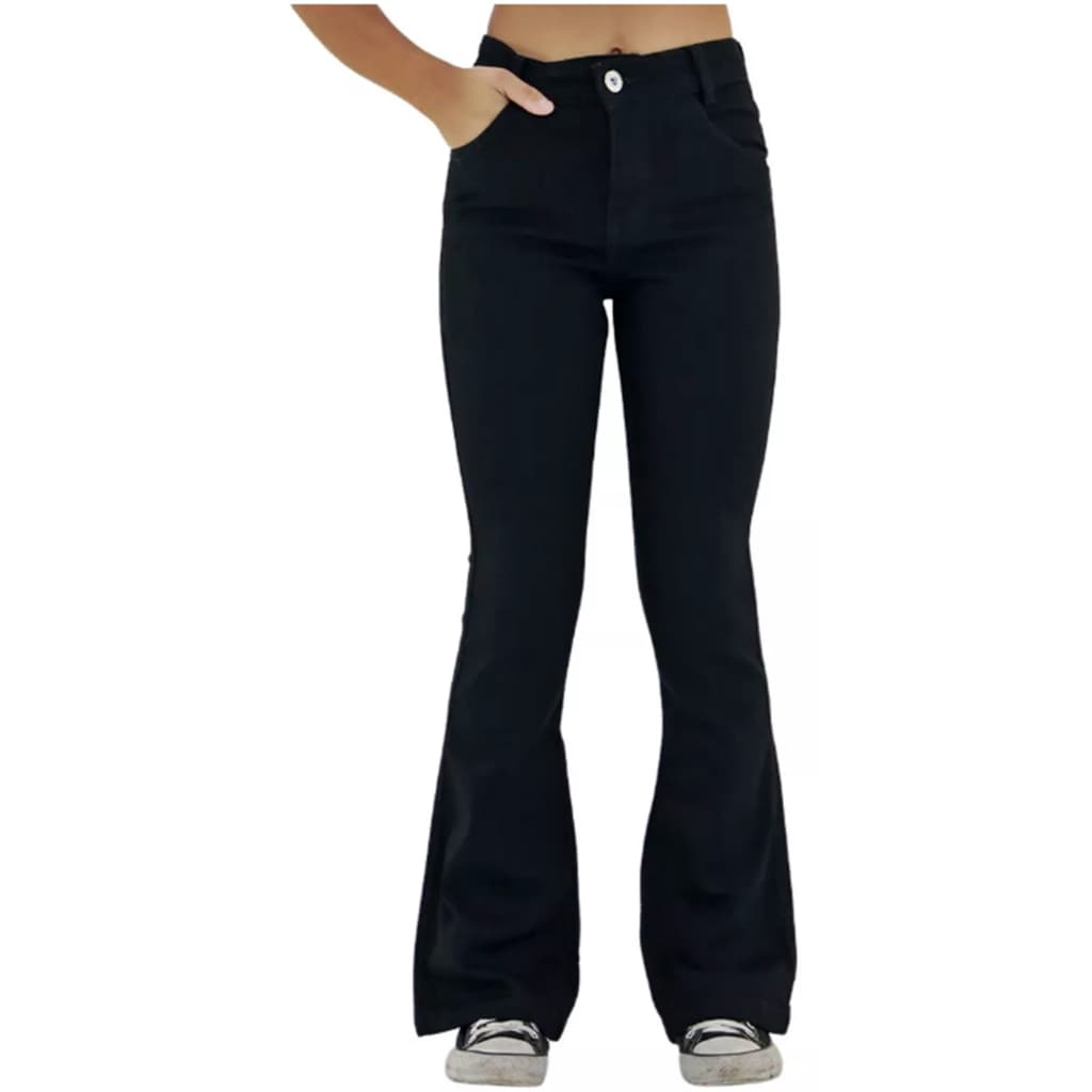 Calça Flare Jeans Infantil Juvenil Menina