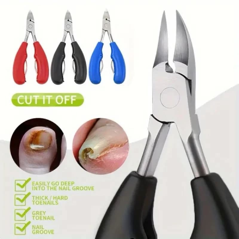 Alicate Cortador De Unha Encravada Profissional Aço Inox Manicure Perfeito P/Corta Grossa Unha Do Pé