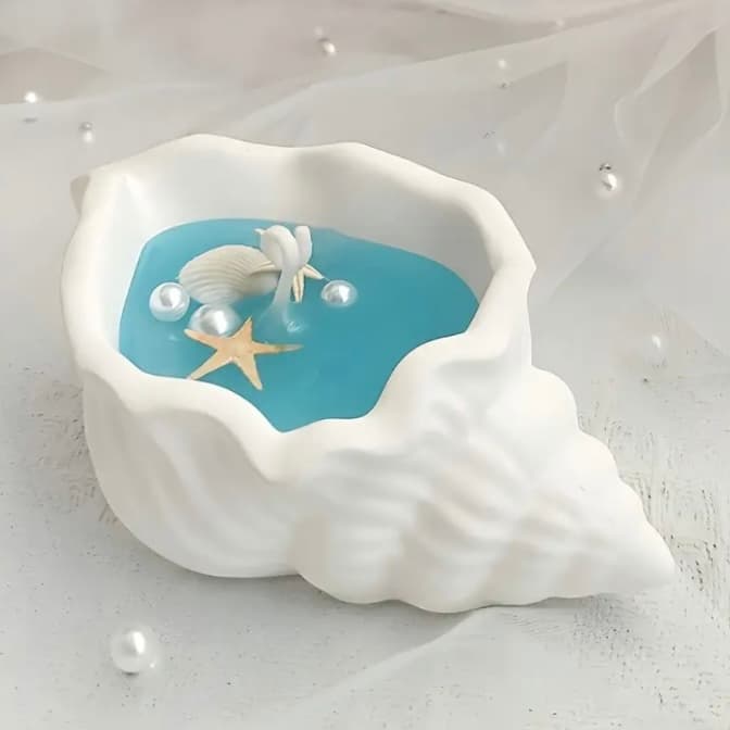 Kit 8 Conchas Aromaticas Personalizada Lembrancinha de Festa Casamento - Maternidade - Aniversario -  Mare Mar Oceano