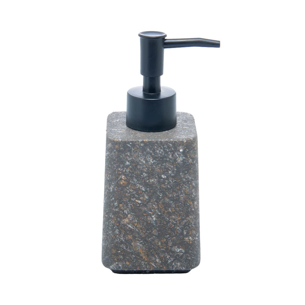 Porta Sabonete Líquido de Cerâmica Marble Preto 300ml