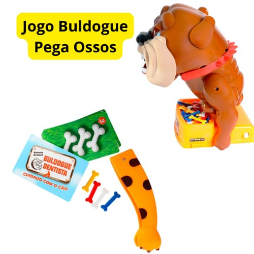Jogo Buldogue Pega Ossos, fácil e intuitivo teste sua agilidade e precisão e não desperte o cão