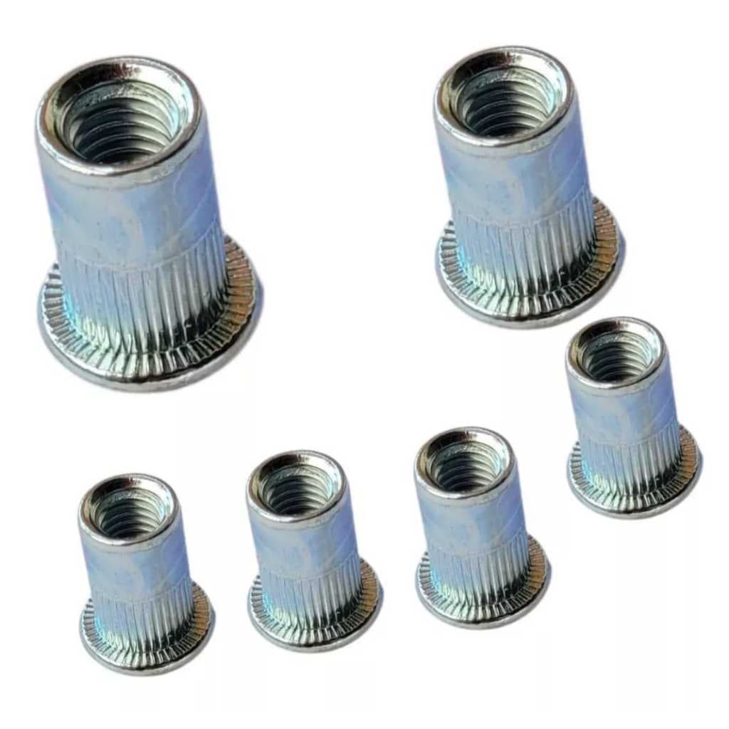 Rebite Rosca Cab Plana M4 Arrebite Repuxo 200 Peças
