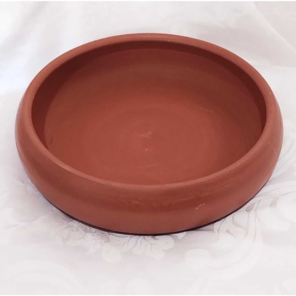 BACIA VASO DE CERÂMICA PARA JARDINS FONTES E DECORAÇÃO 30CMX6CM