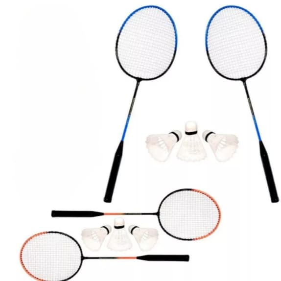 Kit Badminton Tenis Raquetes +  Petecas Esporte Beach Tenis Profissional Envio Imediato