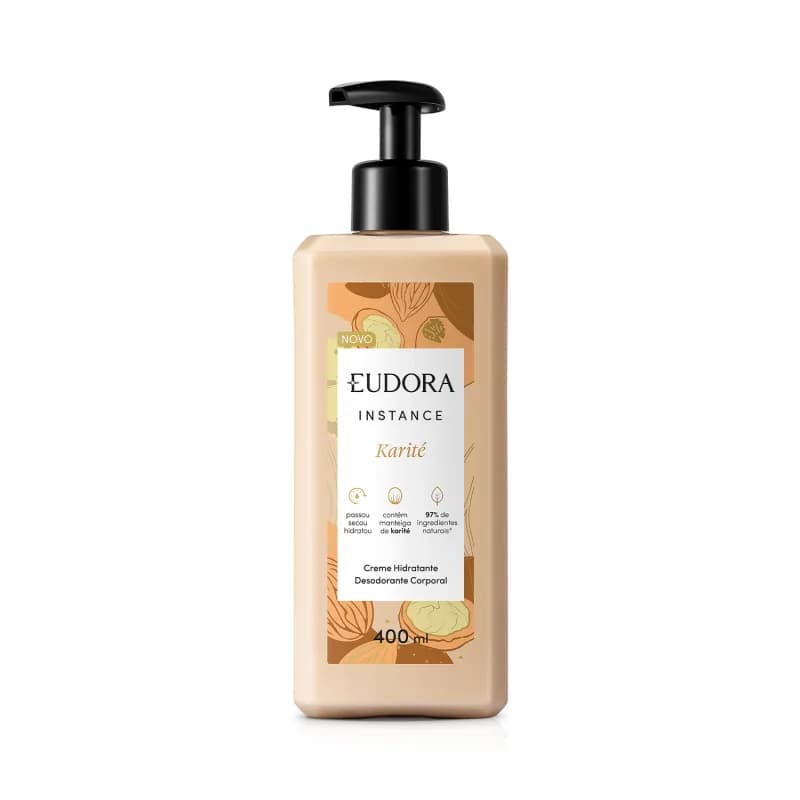 Eudora Creme Hidratante Desodorante Corporal Instance Karité 400ml