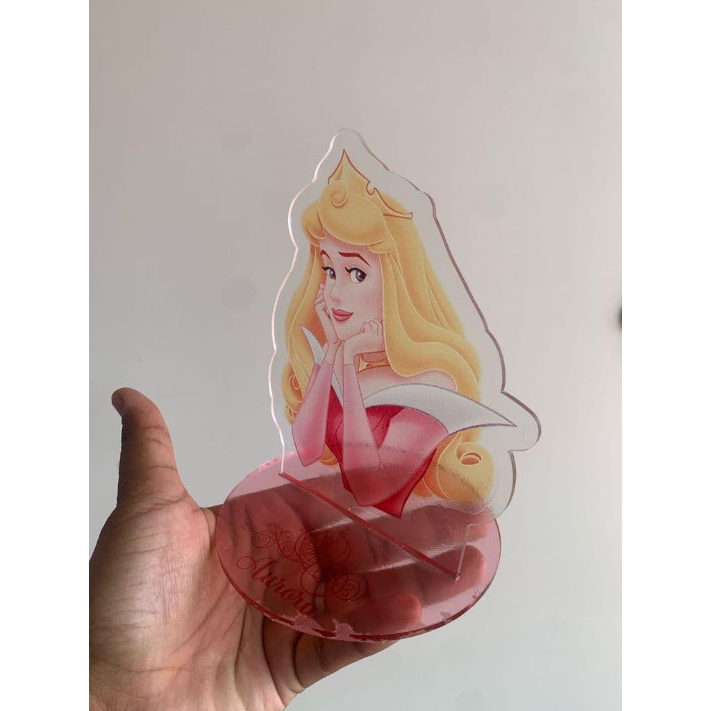 Totens de Acrílico das Princesas  13 cm de altura Branca de neve