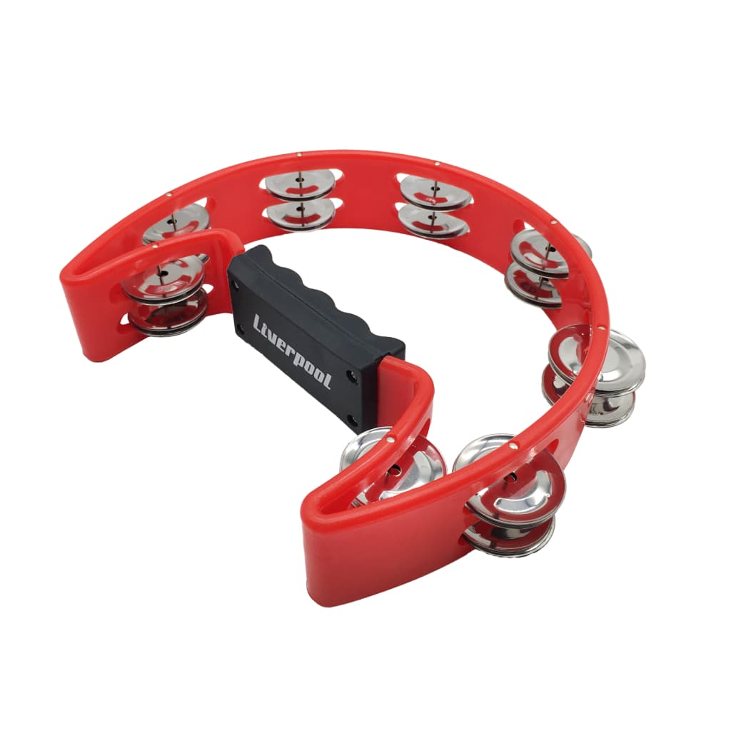 Pandeiro Meia Lua Liverpool Vermelho Profissional PML001VM