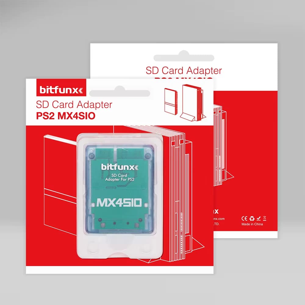 Adaptador de Cartão de Memória SD MX4SIO para PS2 - Executa jogos pela entrada do Memory Card via cartão de memória