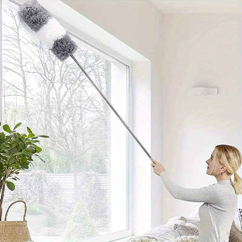 HKX Espanador 280 Centímetros Ajustável/Casa TeiaTeto Cama Mesa Cleaner/Escova De Limpeza De Poeira W011