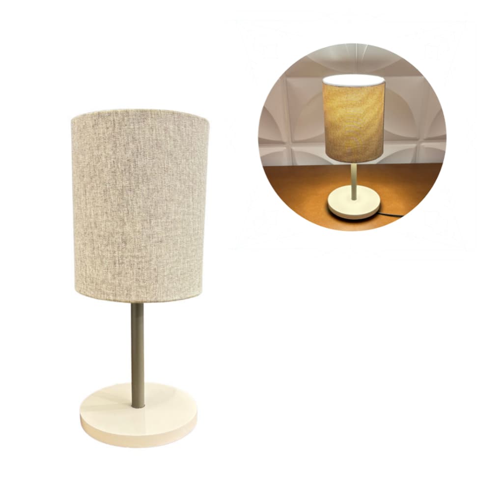 Abajur Luminária com cúpula de tecido varias cores decoração para quarto sala bebe lindo