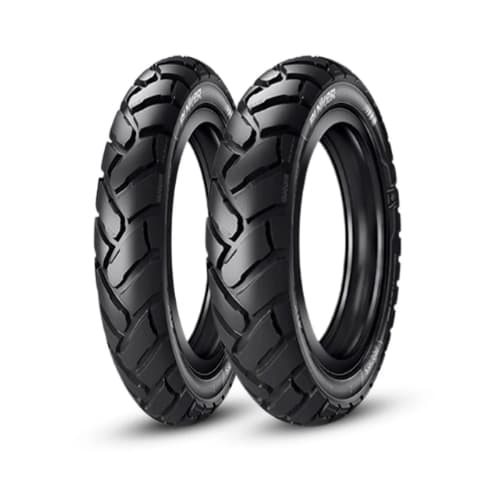 Kit de Pneus 120/80-18 Traseiro + 90/90-21 Dianteiro – TT IRA Bunker: