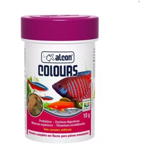 Ração Para Peixes Alcon Colours Flocos - 10g