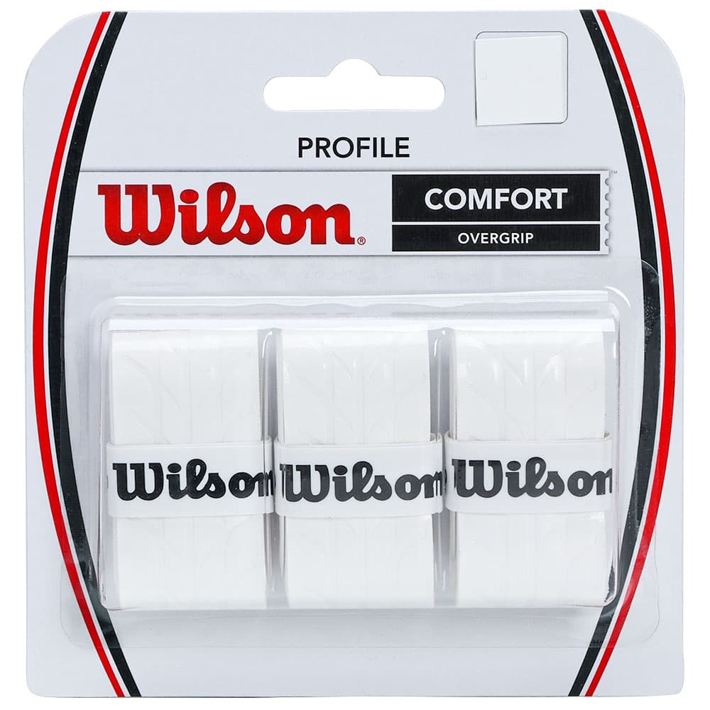 Overgrip Wilson Profile Comfort Cartela 3un - Over Grip Para Raquetes de Tênis, Beach Tennis, Padel