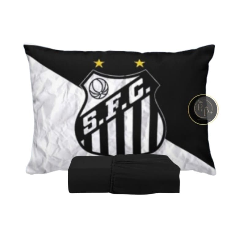 JOGO DE LENÇOL SOLTEIRO INFANTIL SANTOS FRONHA TRAVESSEIRO, LENÇOL DE ELASTICO
