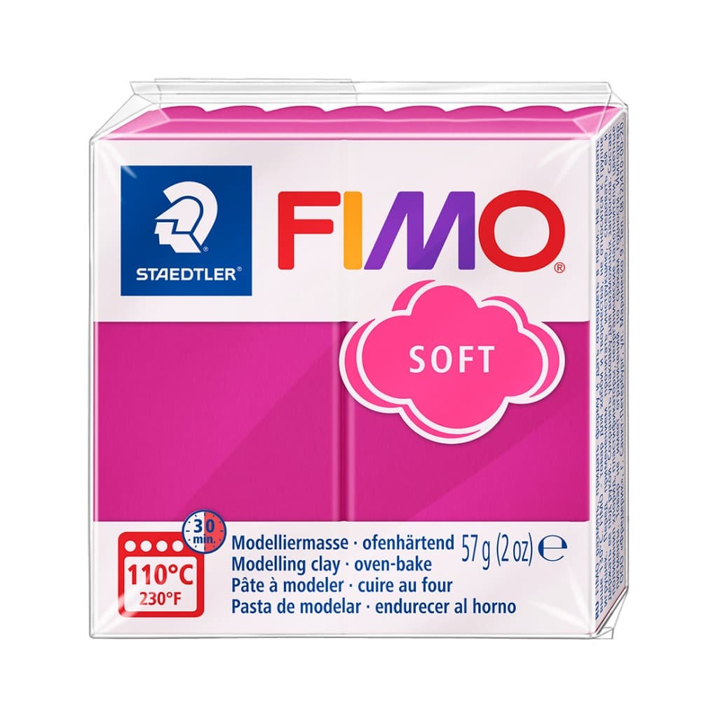 STAEDTLER | FIMO | 8020 22 | SOFT | Massa de modelar | 57g | FRAMBOESA
