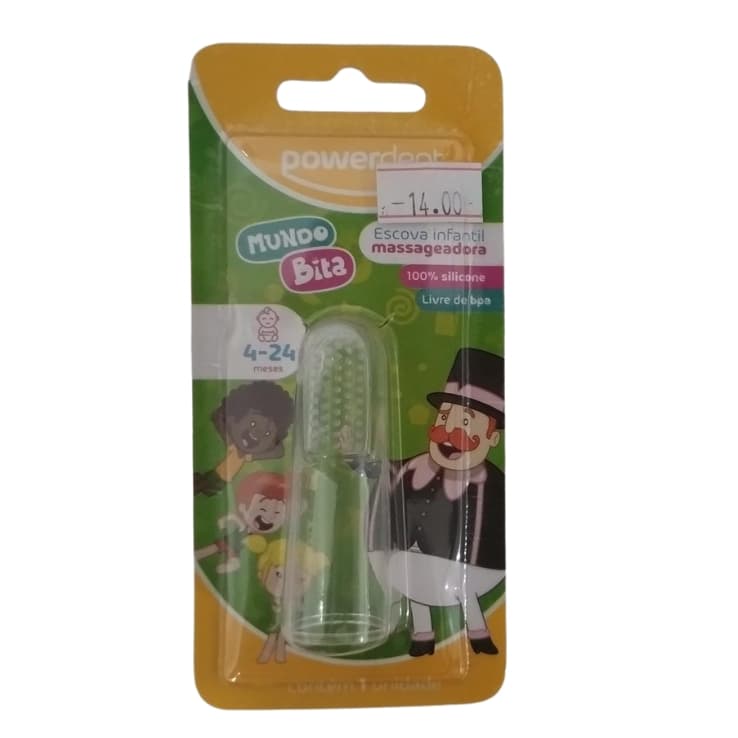 Escova de dentes infantil massageadora Powerdente Mundo Bita