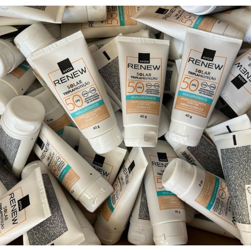 Protetor Solar Avon Renew Com Cor 40g Claro 1.0