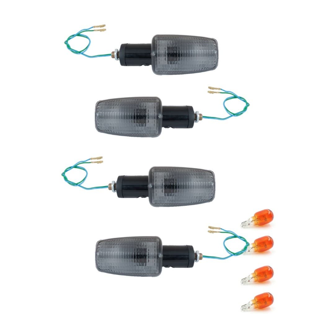 kit 4 Pisca seta de Moto Titan CG Fan 125/150 2000 a 2013 Fumê Claro Xre 300