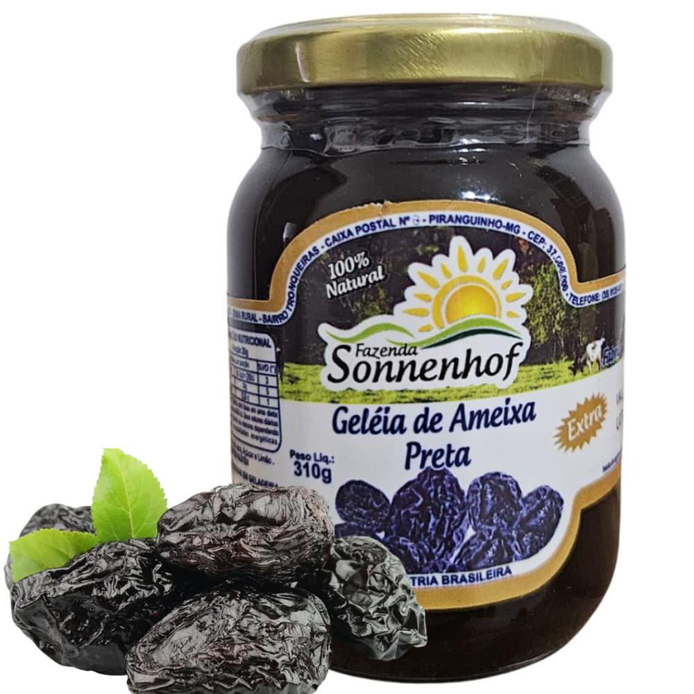 Geleia de Ameixa Preta Extra 310g - Fazenda Sonnenhof