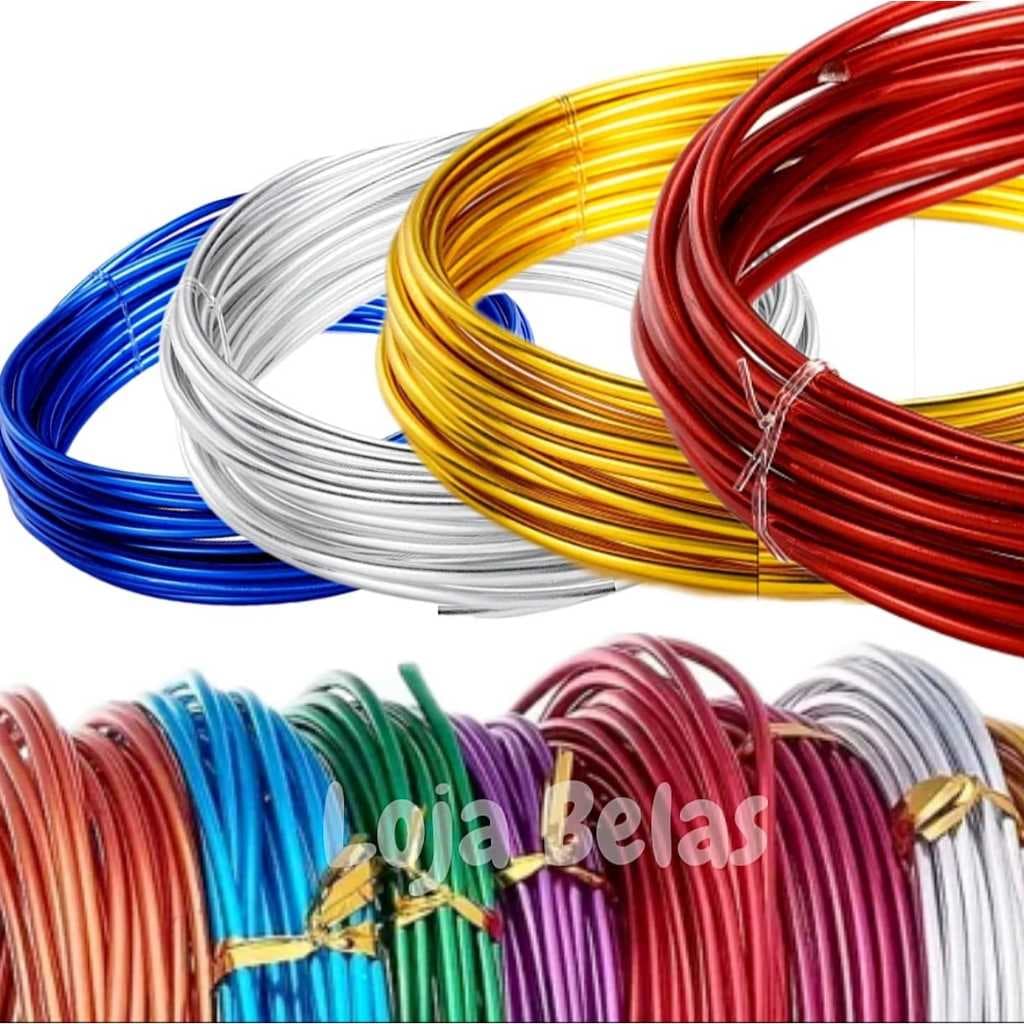 Arame 1.5mm Colorido Alumínio - 5 Metros