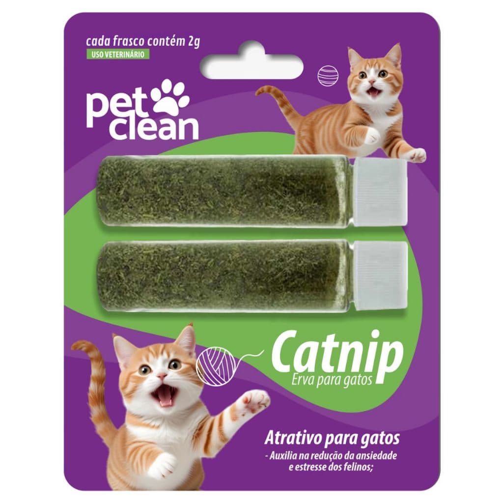Pet Clean Catnip para Gatos Erva Atrativo para  2g