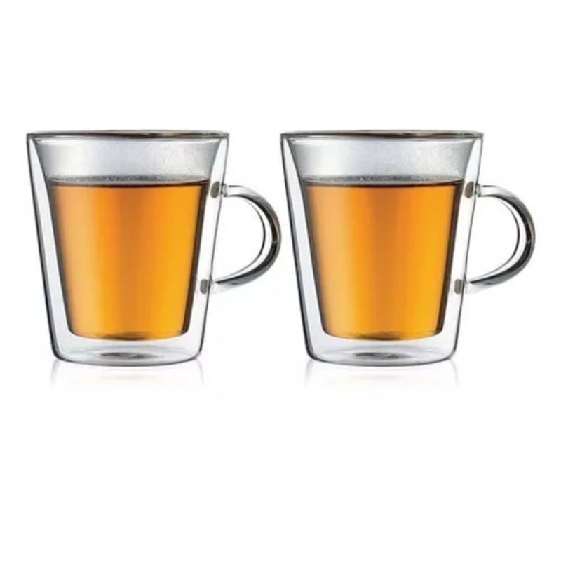 XÍCARA DE VIDRO PAREDE DUPLA 220ML