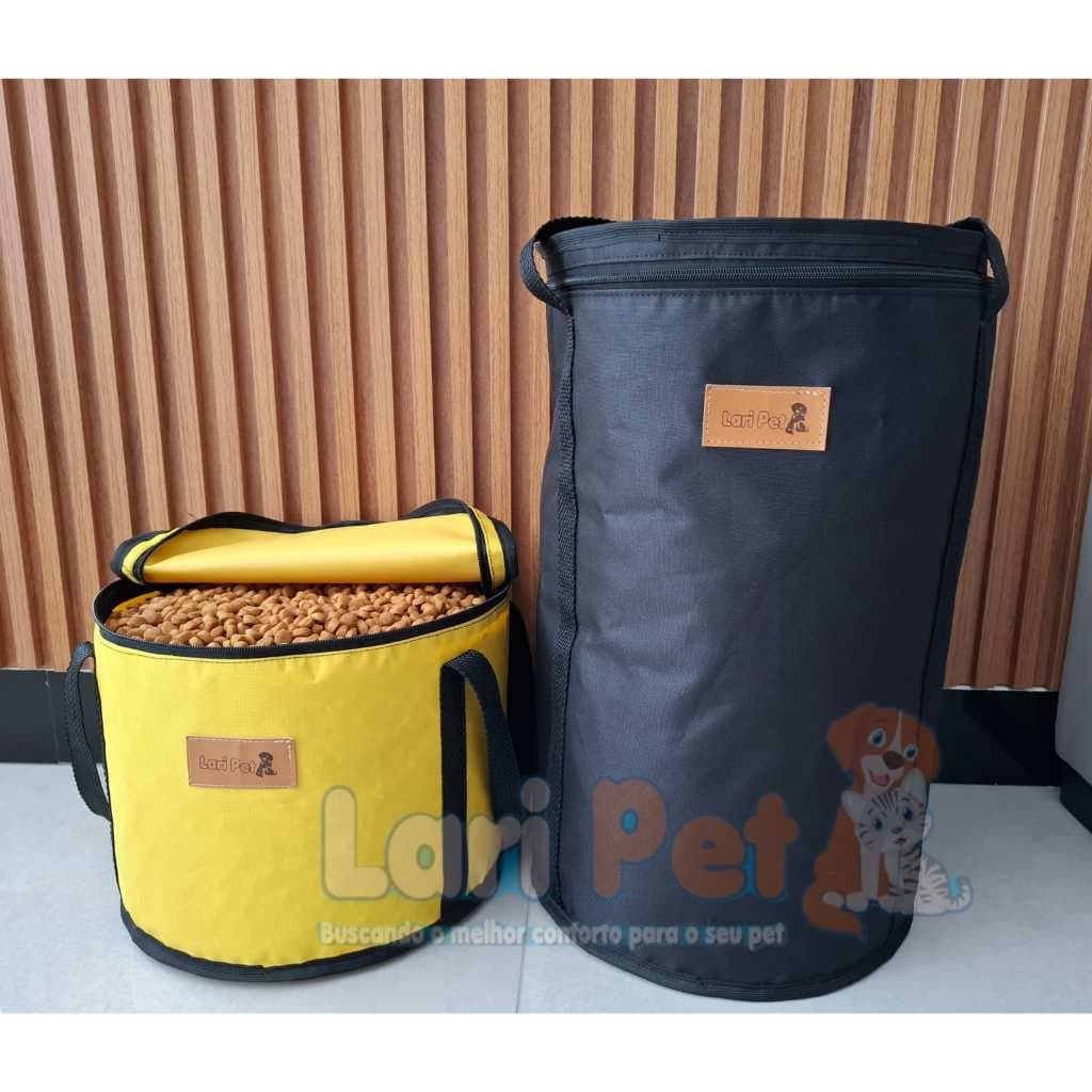 Conteiner Bolsa Porta Ração Pote Pet Cachorro Cães e Gatos 7kg OU 15kg