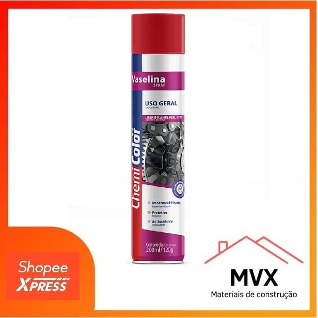 Vaselina Spray Chemicolor 200ml | Lubrificante Multiuso | Protege e Conserva Metais e Plásticos