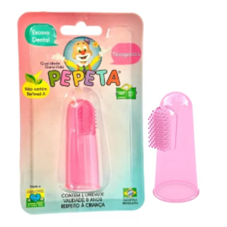 Escova de dentes infantil massageadora Pepeta