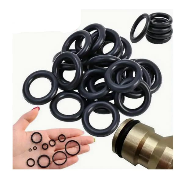 Anéis de Borracha o-Ring Resistentes a Óleo e Água, Tamanhos Variados p/ Aplicações Automotivas e Mecânicas, 5 unidades.